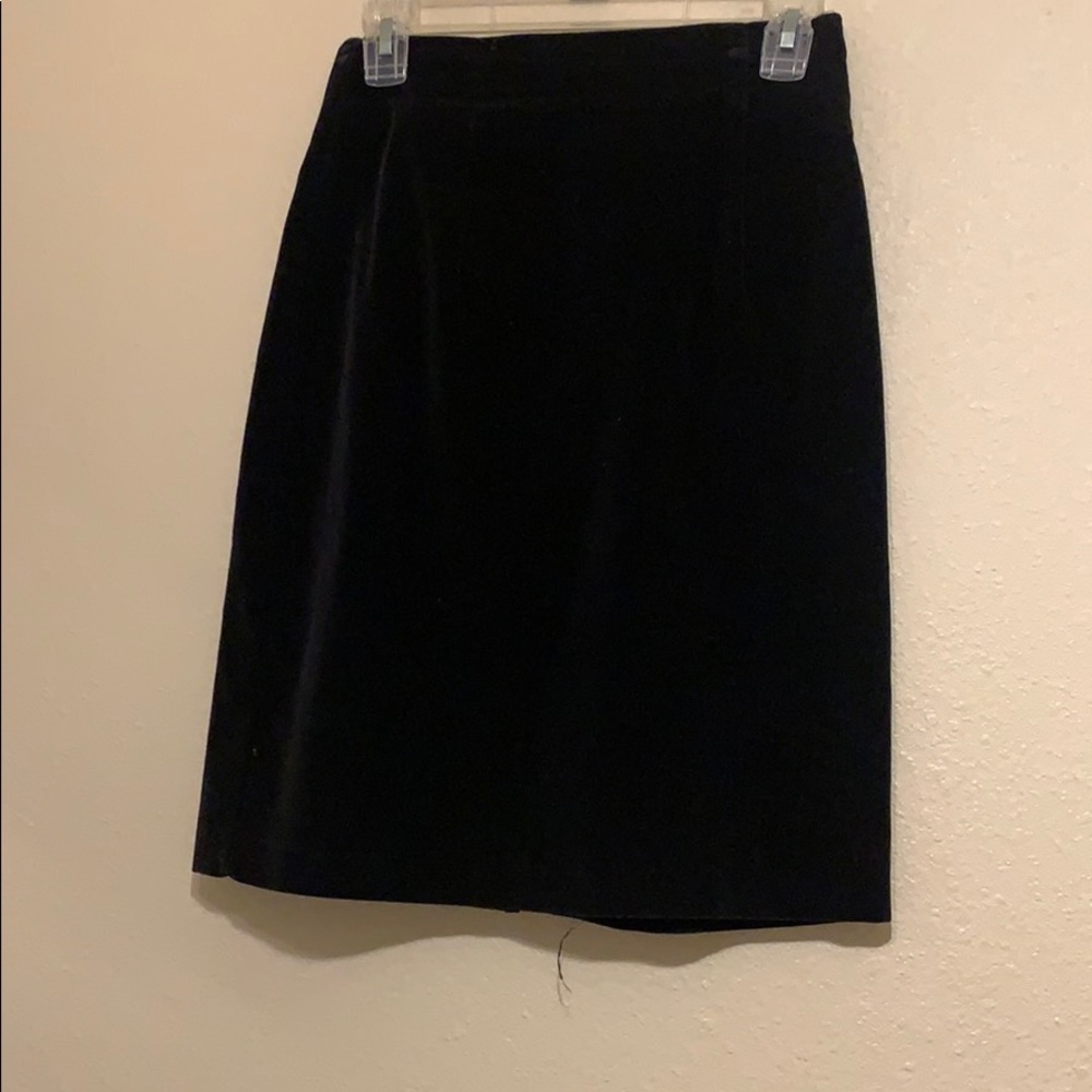 Vintage velvet black skirt